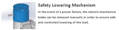 Safety lowering