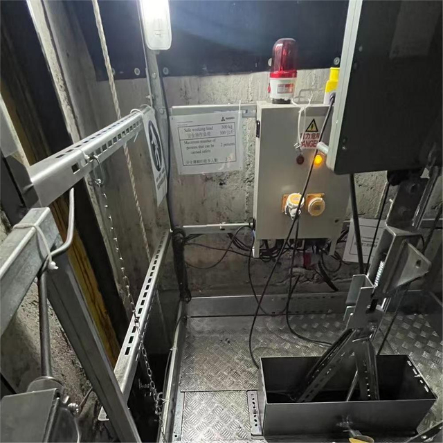 Elevator shaft control system for safe modular installation projects
