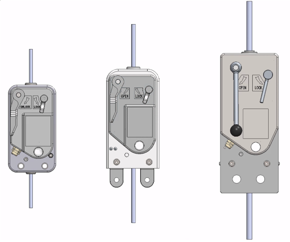 Internal view of a premium overspeed safety lock mechanism